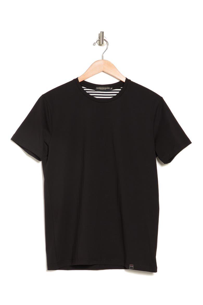 Solid Crewneck T-Shirt, Alternate, color, BLACK