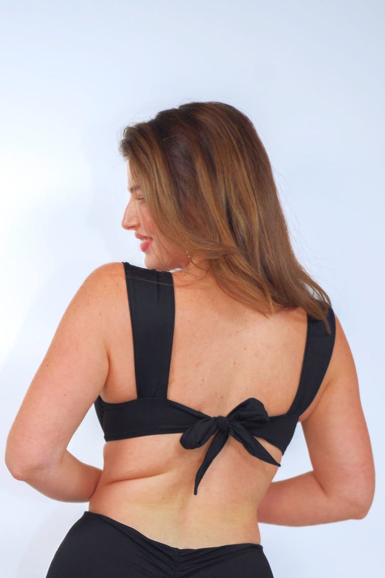 Olivia Underwire Bikini Top, Alternate, color, Black