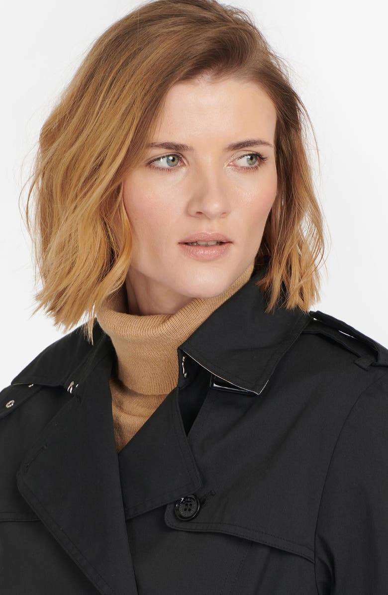 Barbour Flodden Belted Double Breasted Trench Coat, Alternate, color, 