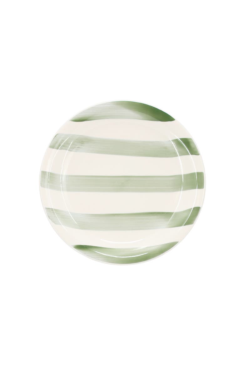 Kenwood Shores 12 Piece Stoneware Dinnerware Set, Alternate, color, Green