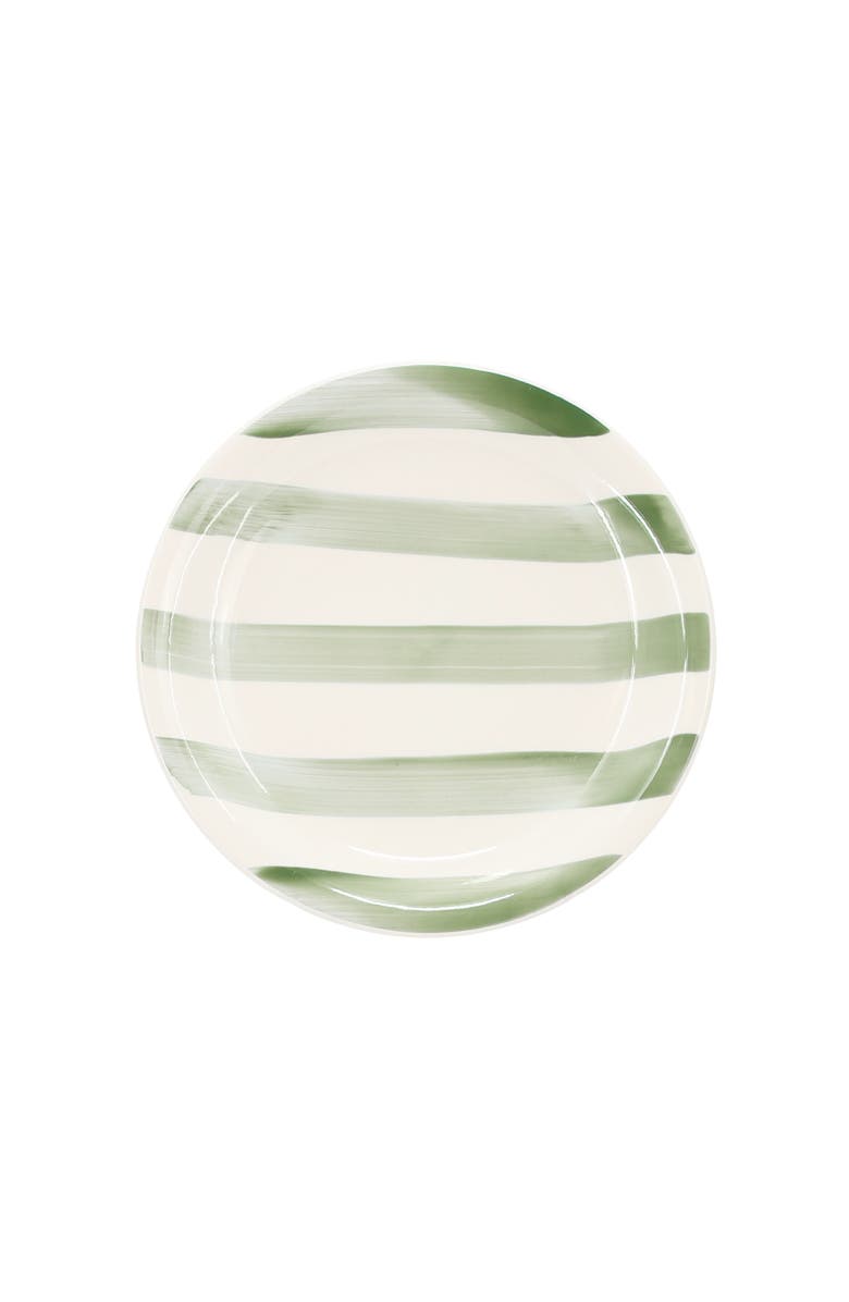 Gibson Home Kenwood Shores 12 Piece Stoneware Dinnerware Set, Alternate, color, Green