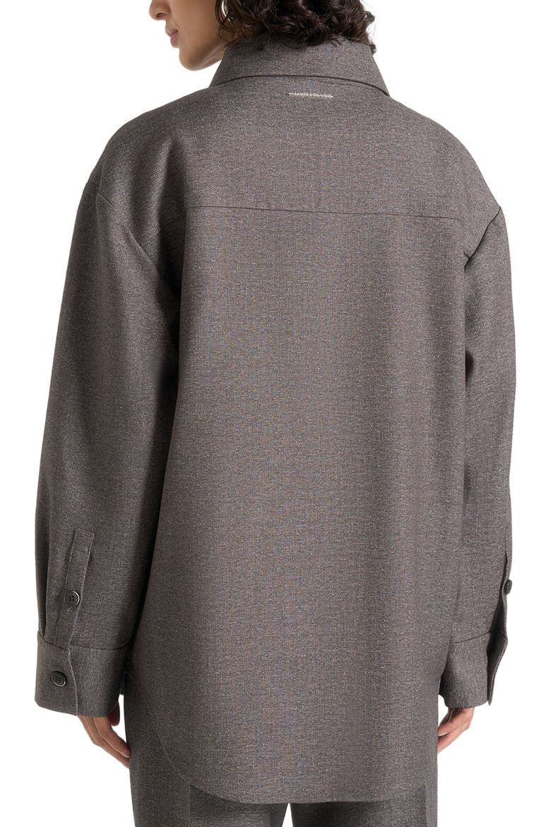 Joy Tailored Oversized Shirt, Alternate, color, Grey Marl