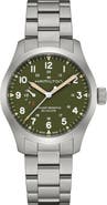 Hamilton Khaki Field Mechanical Power Reserve Bracelet Watch, 40mm