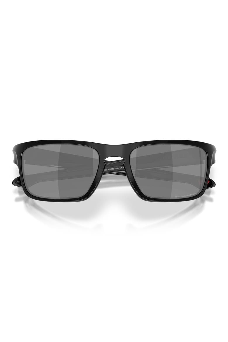 56mm Square Sunglasses, Alternate, color, BLACK