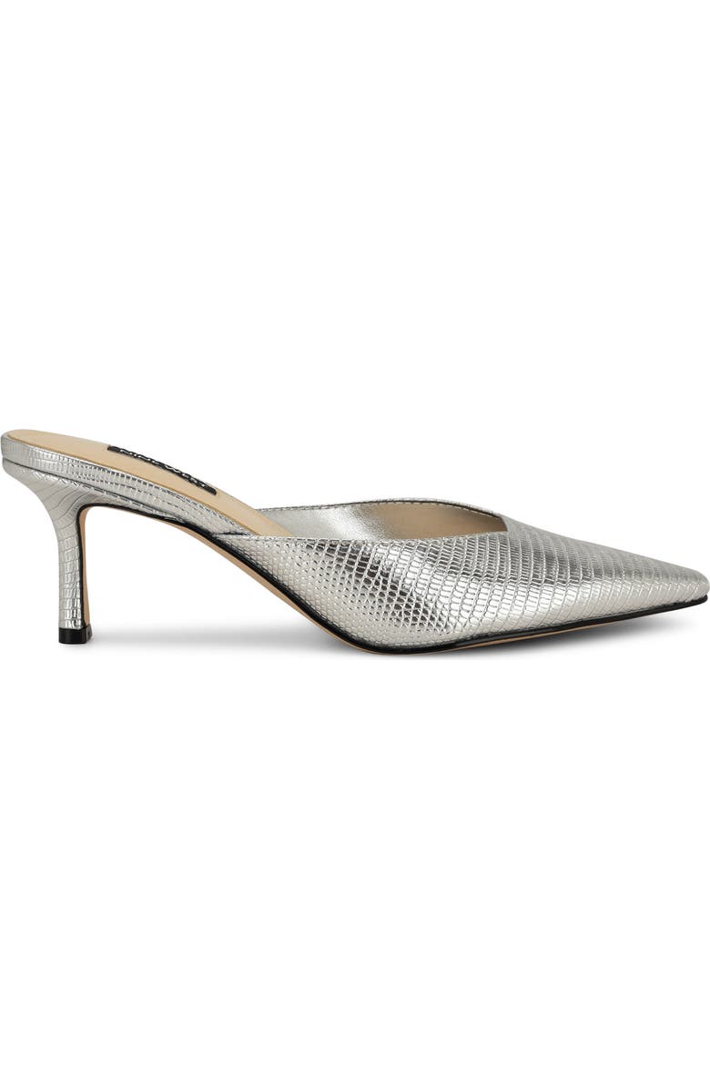 Nine West Camenla Mule, Alternate, color, Silver