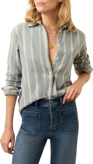 Faherty Nazaré Relaxed Flannel Button-Up Shirt