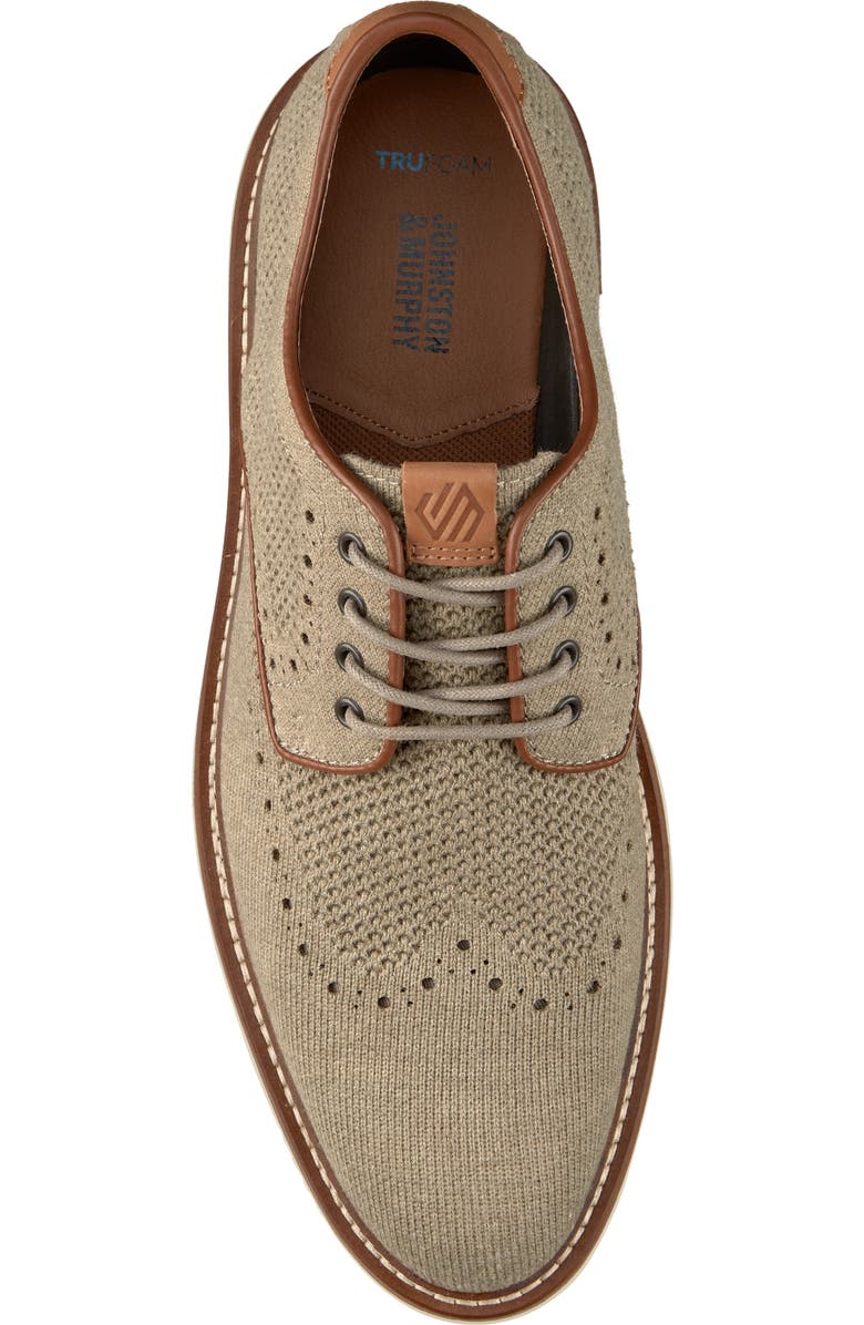 Johnston & Murphy Hodges Knit Derby, Alternate, color, Taupe Knit