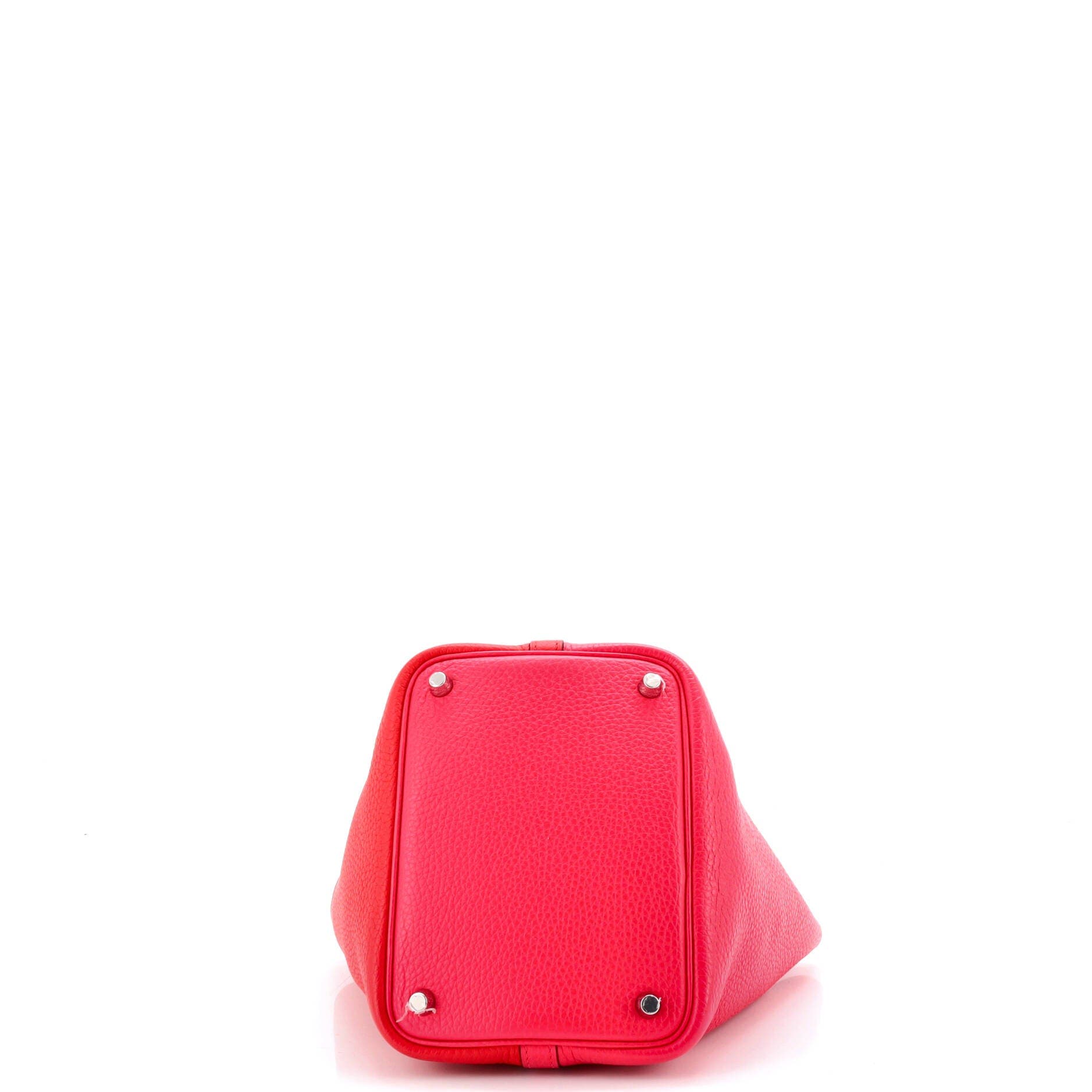 Picotin Lock Bag Tricolor Clemence PM, Alternate, color, Red