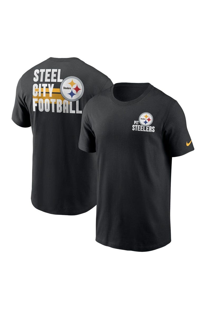 Men's Nike Black Pittsburgh Steelers Blitz Essential T-Shirt, Main, color, Black