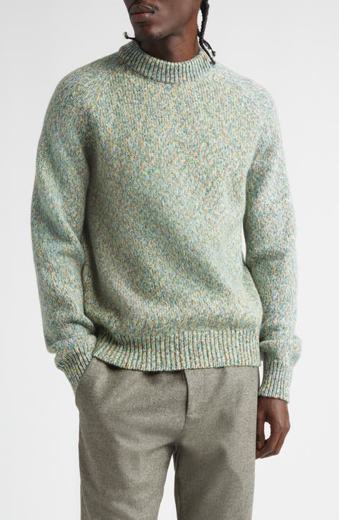 Raglan Sleeve Wool Sweater