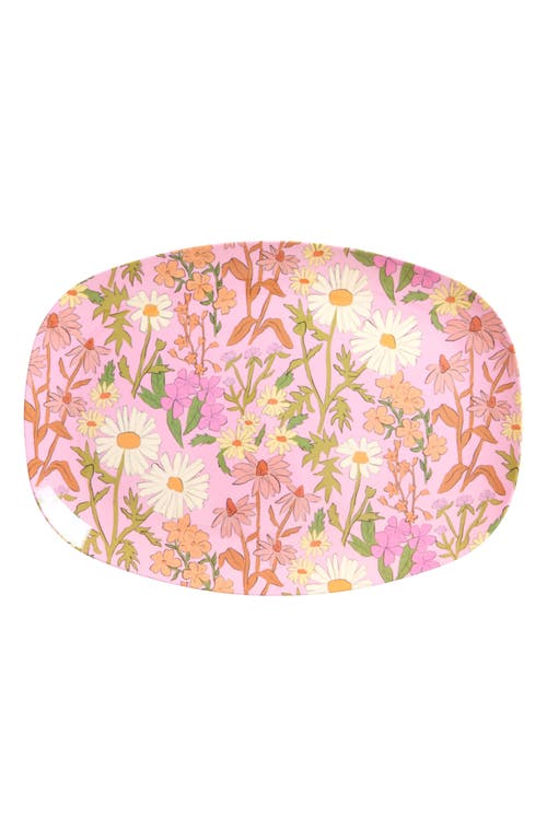 Rice by Rice Set of Four Oblong Melamine Plates in Daisy Dearest  product
