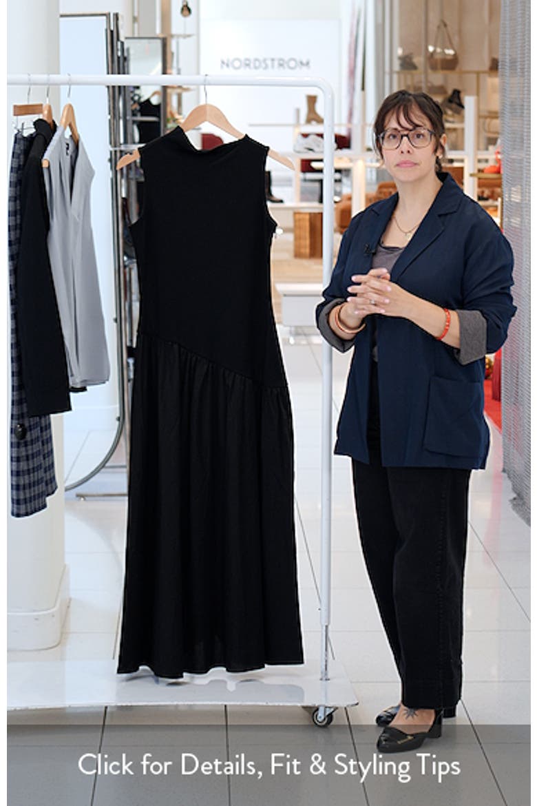 Hutton Sleeveless Mixed Media Maxi Dress video