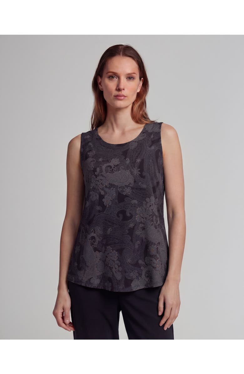 Lords of Harlech Paisley Explosion Womens Muscle Tank, Main, color, Paisley Explosion Black