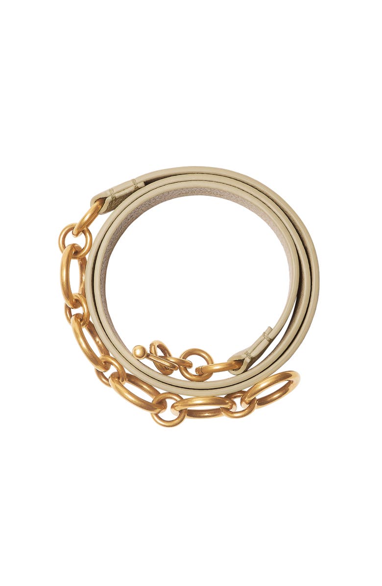 Burberry Leather Ring Belt, Alternate, color, Hunter