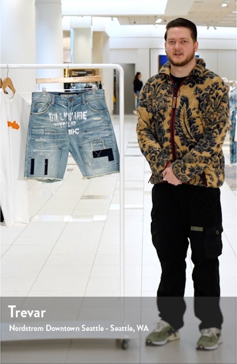 Double Star Rip & Repair Cutoff Denim Shorts, sales video thumbnail