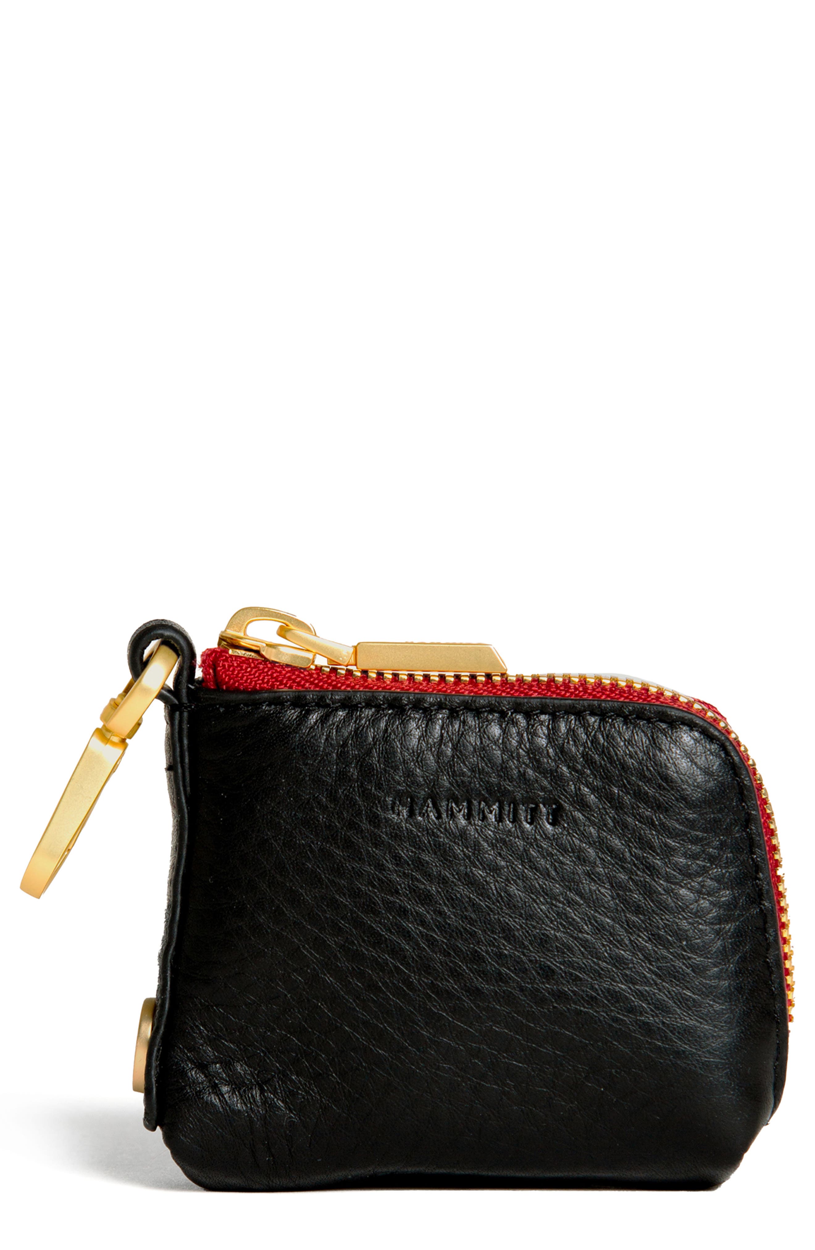 BLACK/ BRUSHED GOLD RED ZIP