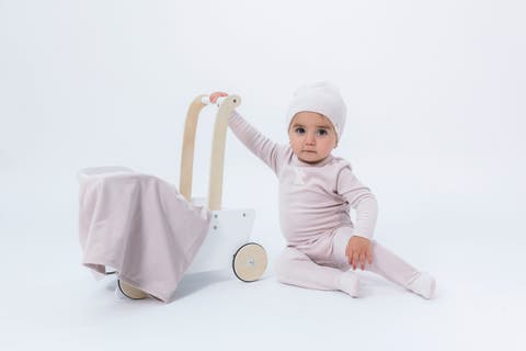 Girl Bunny Applique Velour Romper
