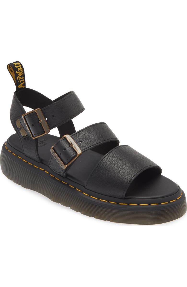 Dr. Martens Gryphon Quad Sandal, Main, color, Black
