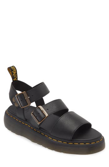 Dr. Martens Gryphon Quad Sandal In Black