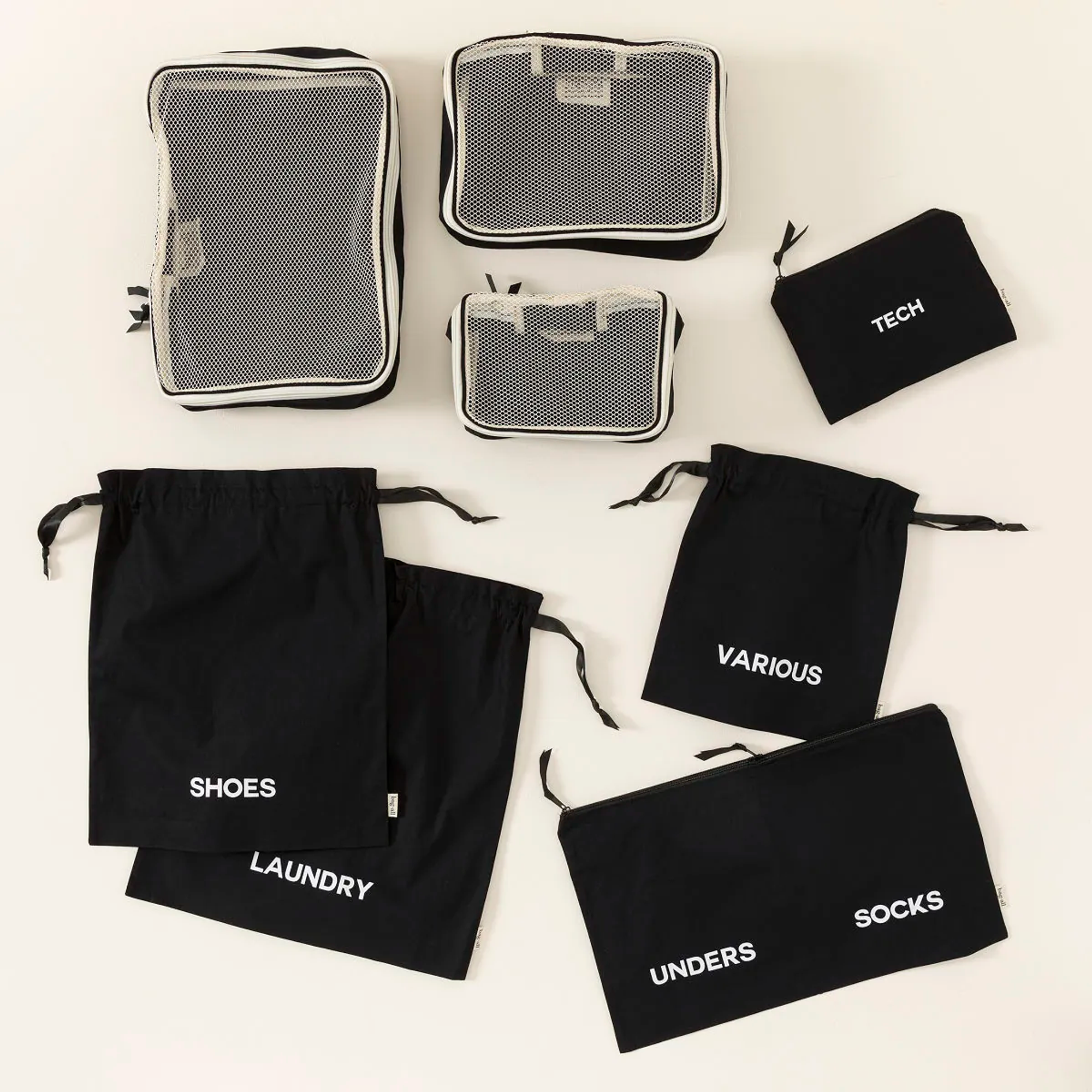 Uncommon Goods Deluxe Packing Travel Set by Bag-All, Alternate, color, Black