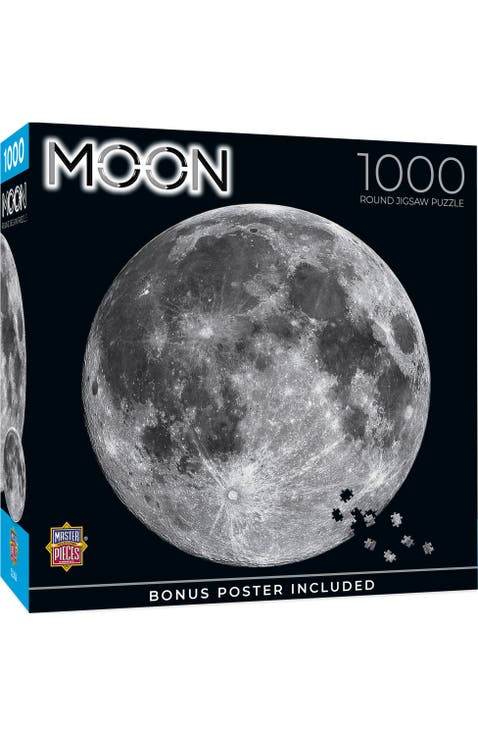 The Moon 1000 Piece Round Jigsaw Puzzle