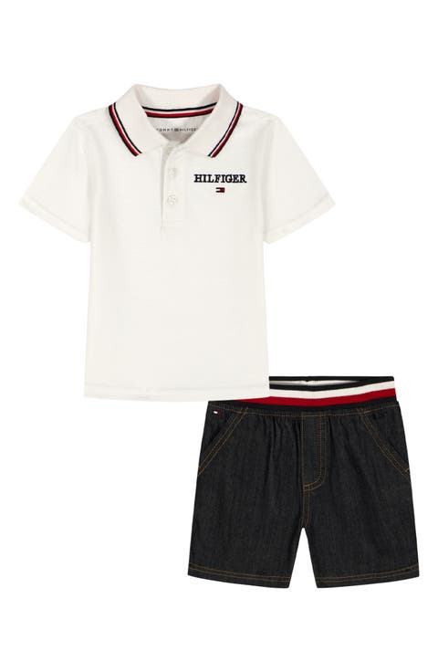 Logo Polo & Shorts Set (Baby)