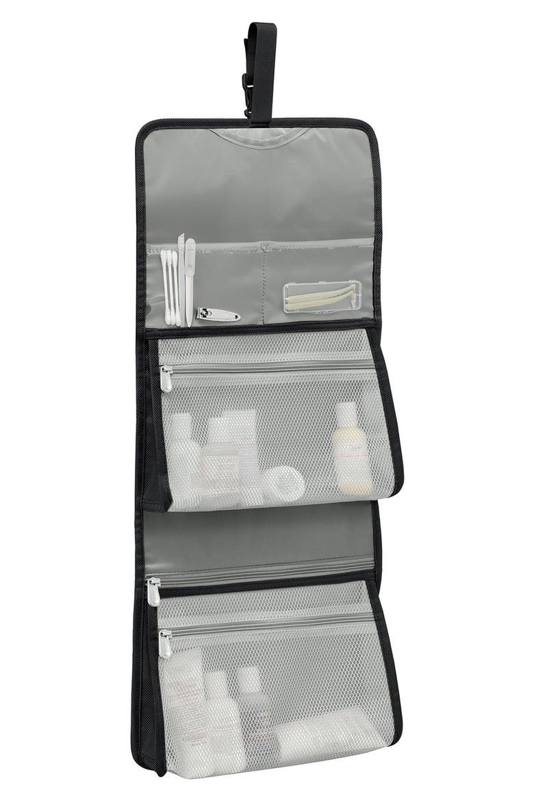 Baseline Deluxe Hanging Toiletry Kit, Alternate, color, BLACK