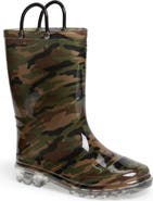 Western Chief Camo Light-Up Waterproof Rain Boot