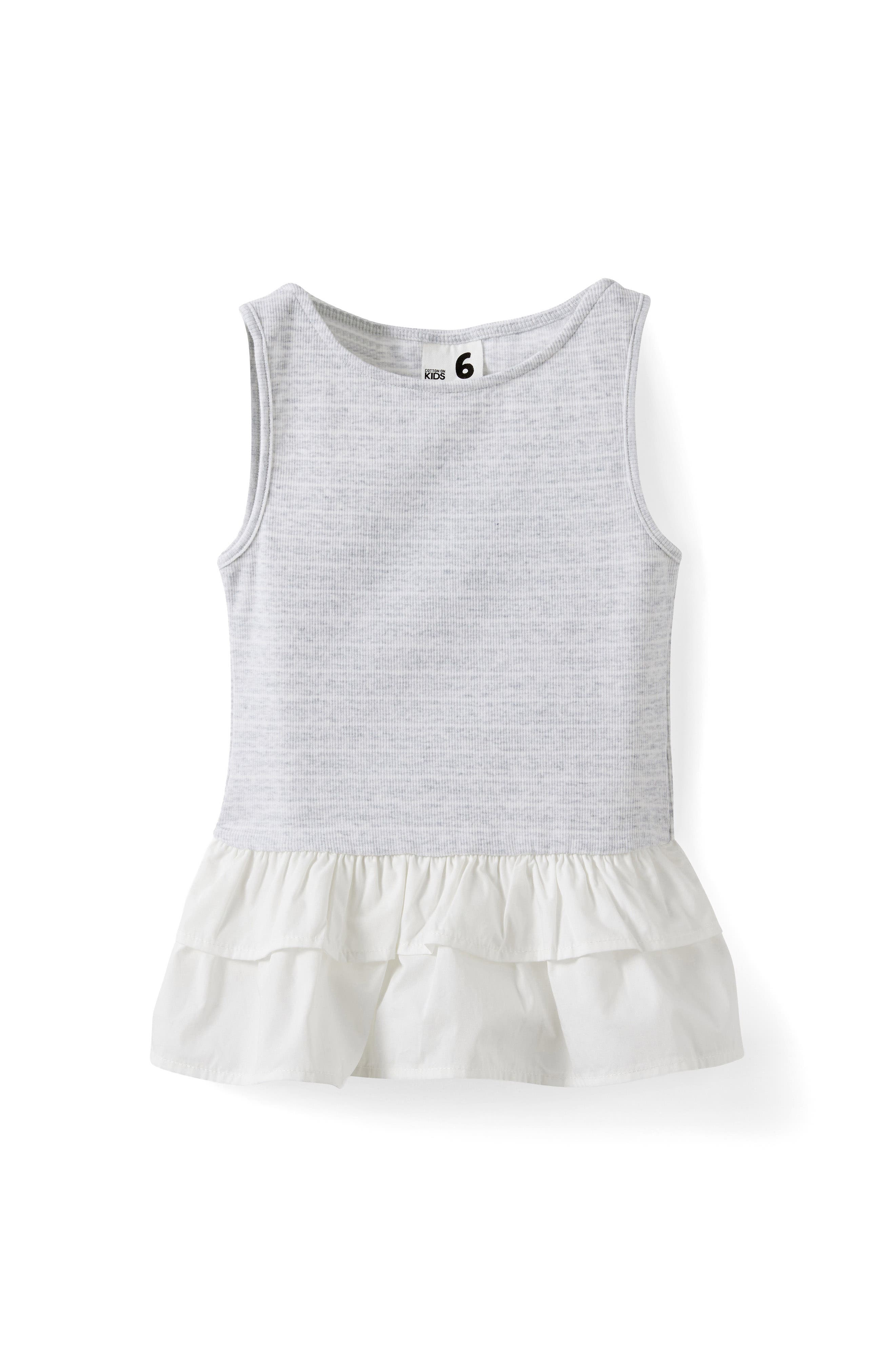 Grey Marle Vanilla Stripe