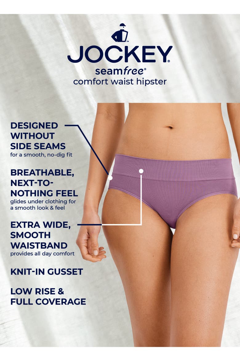 Women's Seamfree Comfort Waist Hipster, Alternate, color, Almond