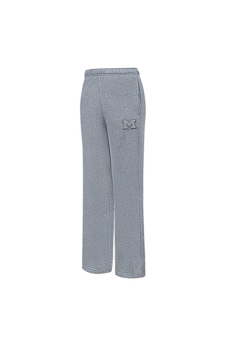 PRO STANDARD Women's Pro Standard Heather Charcoal Michigan Wolverines Tonal Neutral Relaxed Fit Fleece Sweatpants, Alternate, color, Heather Charcoal