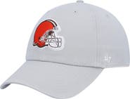 '47 Men's '47 Gray Cleveland Browns Team Clean Up Adjustable Hat
