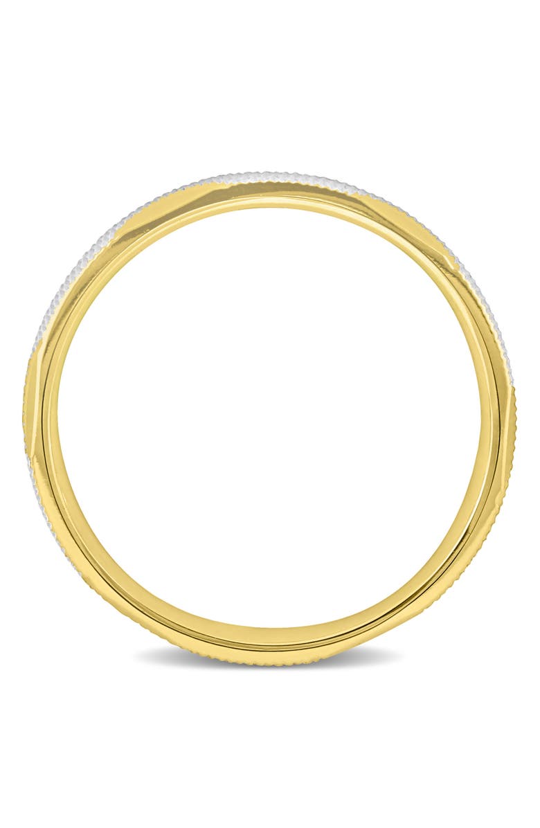 Julianna B. Textured Wedding Band 14k Two-Tone, Alternate, color, 14K Gold