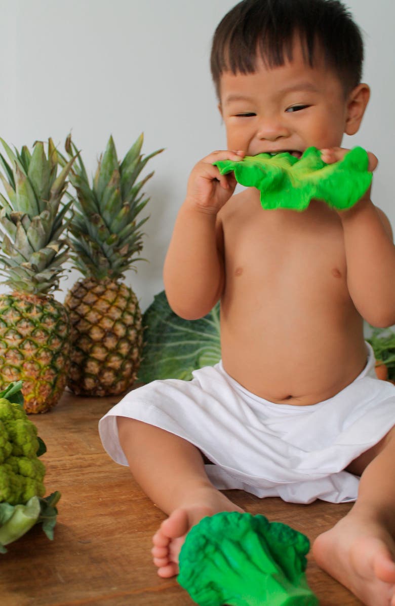 Oli&Carol Oli and Carol Kendall the Kale Teething Toy, Alternate, color,