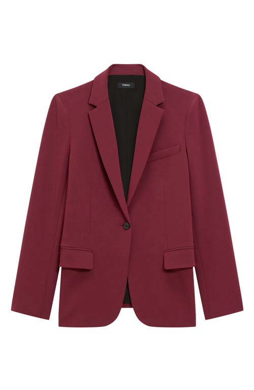 Theory Admiral Crepe Staple Blazer In Purple
