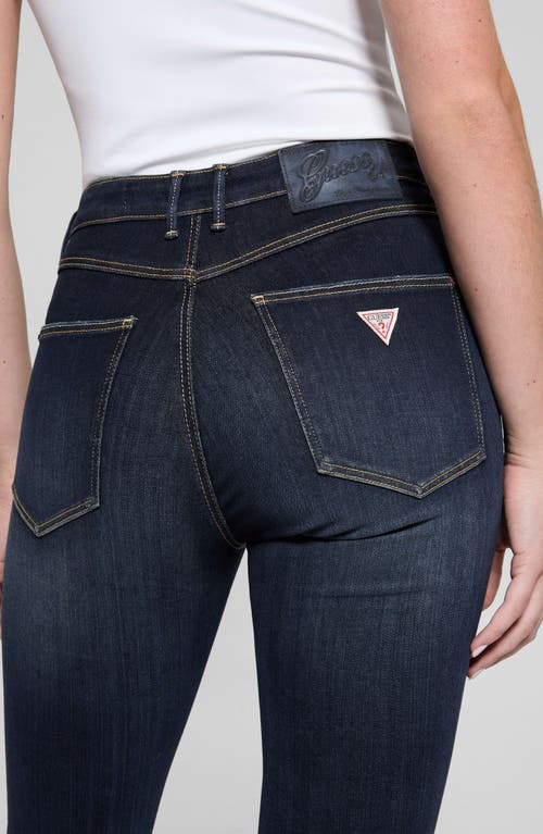 Guess 1981 High Waist Ankle Skinny Jeans In Blue