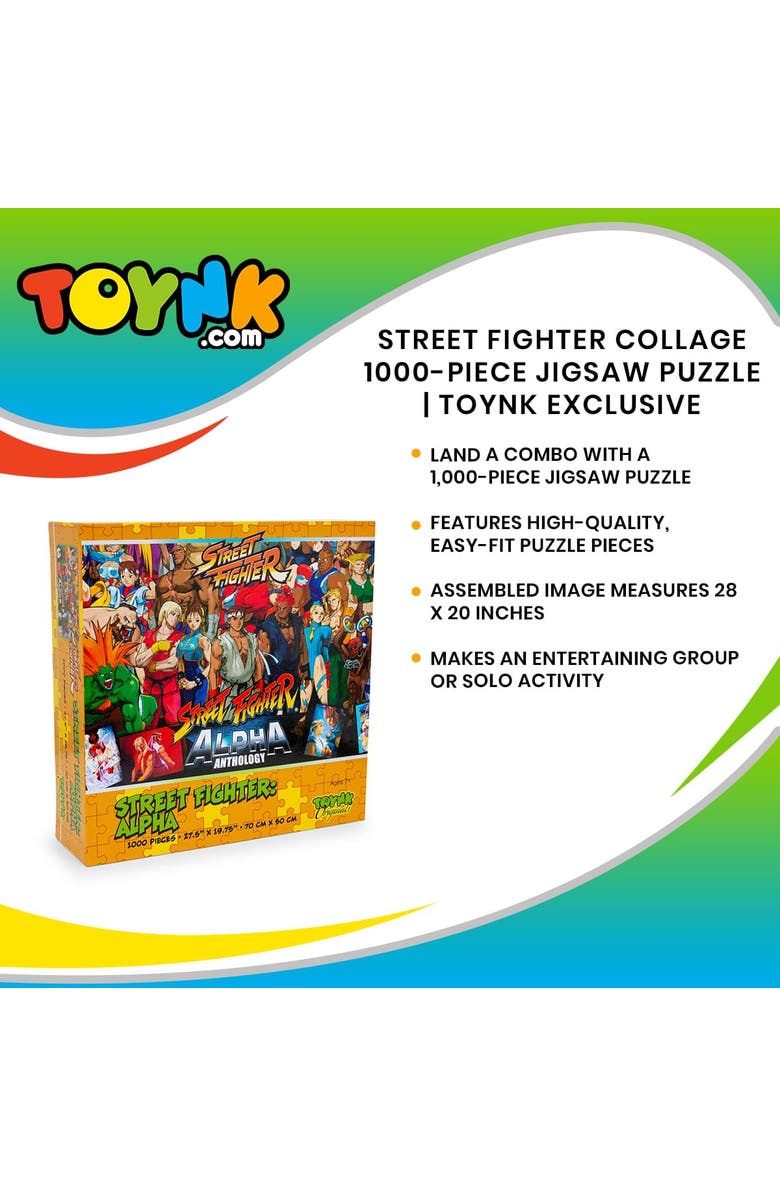 Toynk Street Fighter Collage 1000 Piece Jigsaw Puzzle, Alternate, color, Multi-Color