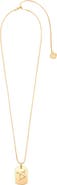 maje Zodiac sign plaque necklace