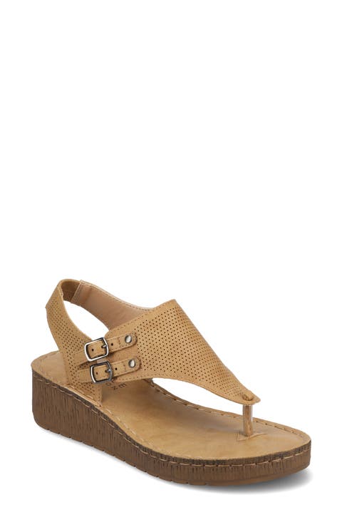 JOURNEE Mckell Wedge Sandal (Women)