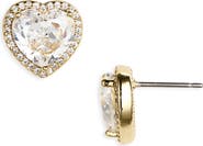 Kate Spade New York pavé heart stud earrings