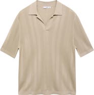 MANGO Rib Johnny Collar Polo