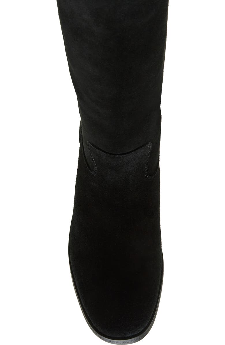 Blondo Deacon Knee High Waterproof Riding Boot, Alternate, color, Black Suede