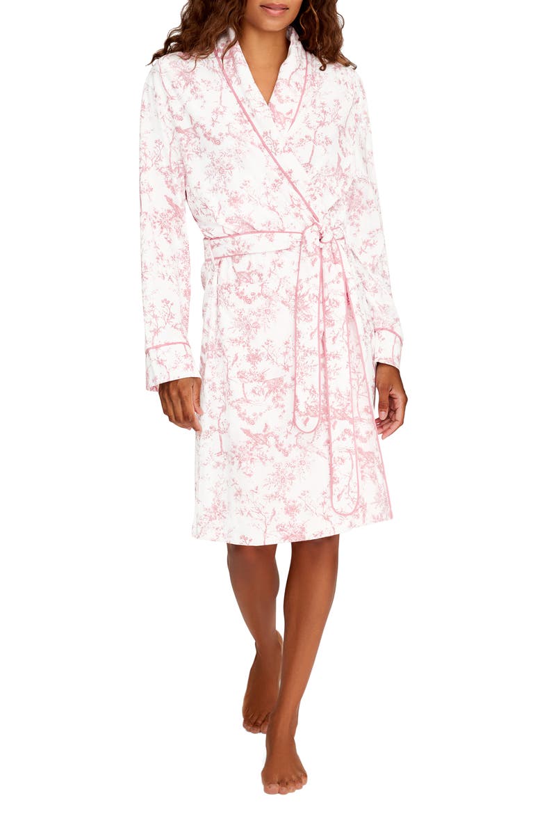 Timeless Toile Pima Cotton Robe, Main, color, PINK