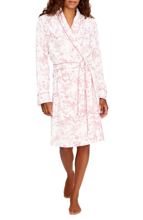 Print Pima Cotton Robe