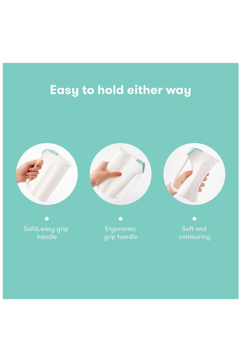Control the Flow Bathroom Rinser Cup, Alternate, color, WHITE