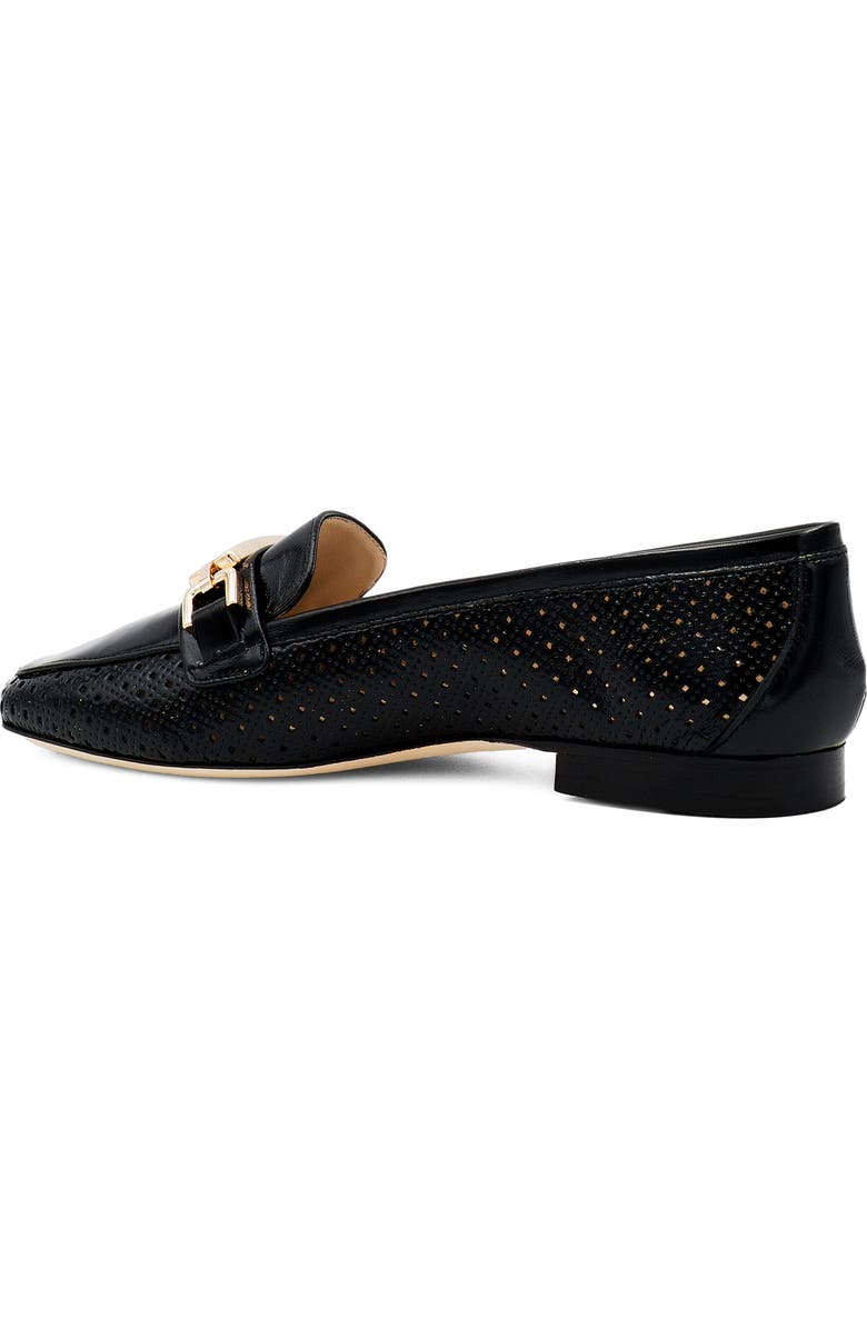 Amalfi by Rangoni Gabbanella Perforated Loafer, Alternate, color, Black Soft Paint