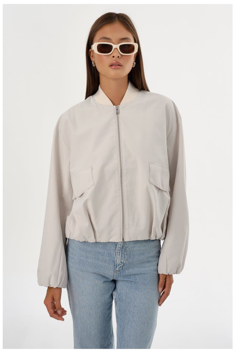 IRIANA | Bomber Jacket, Main, color, Whisper White