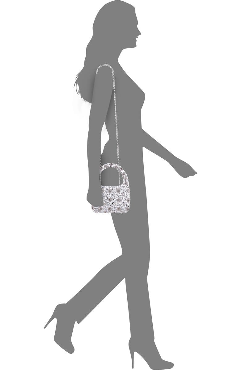 Nina Elia Top Handle Bag, Alternate, color, Silver