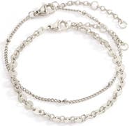 Mint & Lily Poppy Stacking Bracelet Set