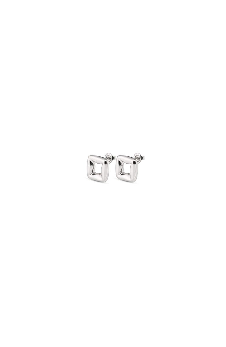 UNODE50 Small Link Earrings, Alternate, color, Silver